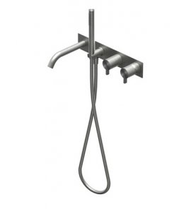 Ritmonio DOT316 Round Bateria wannowo-prysznicowa podtynkowa stal nierdzewna PR50EC103INOX