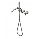 Ritmonio DOT316 Round Bateria wannowo-prysznicowa z przełącznikiem podtynkowa stal nierdzewna PR50EC203INOX