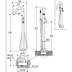 Ritmonio DOT316 Round Bateria wannowa wolnostojąca stal nierdzewna PR50DA202INOX