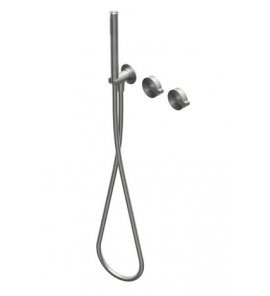 Ritmonio DOT316 Round Bateria wannowo-prysznicowa podtynkowa stal nierdzewna PR50GG201INOX