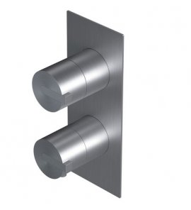 Ritmonio DOT316 Round Bateria wannowo-prysznicowa termostatyczna podtynkowa stal nierdzewna PR50HG101INOX