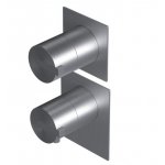 Ritmonio DOT316 Round Bateria wannowo-prysznicowa termostatyczna podtynkowa stal nierdzewna PR50HG202INOX