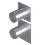 Ritmonio DOT316 Round Bateria wannowo-prysznicowa termostatyczna podtynkowa stal nierdzewna PR50HC201INOX