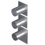 Ritmonio DOT316 Round Bateria wannowo-prysznicowa termostatyczna podtynkowa stal nierdzewna PR50HE201INOX