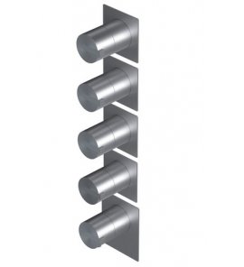 Ritmonio DOT316 Round Bateria wannowo-prysznicowa termostatyczna podtynkowa stal nierdzewna PR50HJ201INOX