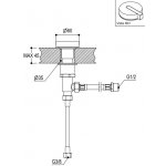 Ritmonio DOT316 Round Mieszacz stal nierdzewna PR50AW202INOX