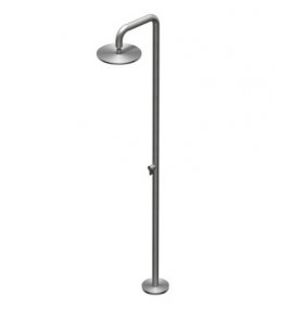 Ritmonio DOT316 Round Zestaw prysznicowy wolnostojący stal nierdzewna PR50DK2Q2INOX