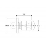 Ritmonio Dysza Boczna chrom Q0BA6077CRL