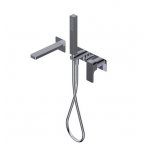 Ritmonio Glitter Bateria wannowa podtynkowa z wylewką i słuchawką chrom PR32EC101CRL