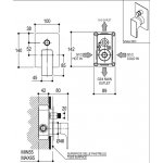 Ritmonio Glitter Bateria wannowo/prysznicowa podtynkowa chrom PR32GC101CRL