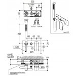 Ritmonio Glitter Bateria wannowo-prysznicowa podtynkowa z słuchawką chrom PR32GG101CRL