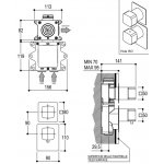 Ritmonio Haptic Bateria natryskowa podtynkowa termostatyczna chrom PR43HC201CRL