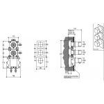 Ritmonio Haptic Bateria natryskowa podtynkowa termostatyczna chrom PR43HE201CRL