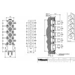 Ritmonio Haptic Bateria natryskowa podtynkowa termostatyczna chrom PR43HJ201CRL