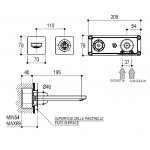 Ritmonio Haptic Bateria umywalkowa podtynkowa chrom PR43AZ202CRL