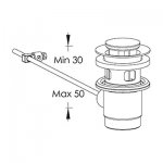 Ritmonio Korek Umywalkowy chrom RCMB008CRL