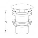 Ritmonio Korek Umywalkowy chrom RCMB030H2CRL