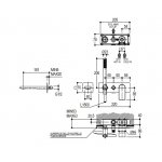 Ritmonio Pois Bateria wannowa podtynkowa z wylewką i słuchawką chrom PR31EC101CRL