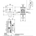Ritmonio Pois Bateria wannowo/prysznicowa podtynkowa chrom PR31GC101CRL