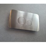 Ritmonio Przycisk przedni do spłuczki brushed black chrome 78T003BLX