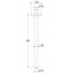 Ritmonio Ramię deszczownicy chrom H0BA1085H2CRL