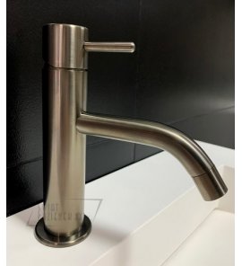   Ritmonio Reverso Bateria umywalkowa 1-otworowa czarny chrom szczotkowany Q0BA6024BLX