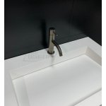   Ritmonio Reverso Bateria umywalkowa 1-otworowa czarny chrom szczotkowany Q0BA6024BLX