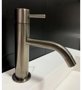    Ritmonio Reverso Bateria umywalkowa 1-otworowa z korkiem automatycznym czarny chrom szczotkowany Q0BA6021BLX