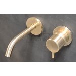      Ritmonio Reverso Bateria umywalkowa podtynkowa kpl. wylewka 14 cm Champagne Q0BA6013SPSXCHX