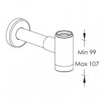 Ritmonio Syfon Bidetowy chrom RCMB027BCRL