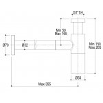 Ritmonio Syfon Umywalkowy chrom RCMB027CRL
