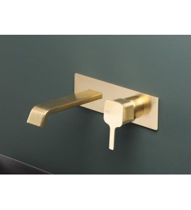    Ritmonio Taormina Bateria umywalkowa ścienna podtynkowa brushed champagne PR35AZ102CHX