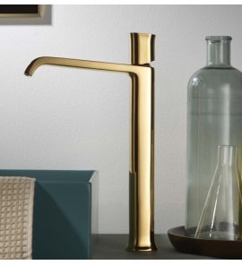    Ritmonio Taormina Bateria umywalkowa jednootworowa bez korka złota PR35AV201DOR