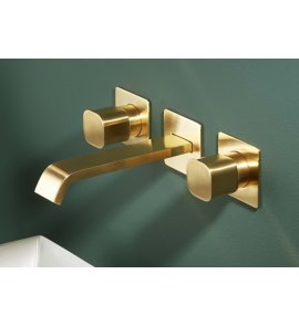    Ritmonio Taormina Bateria umywalkowa podtynkowa bez korka złoty PR35AR202GOX