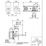 Ritmonio Tip Bateria umywalkowa ścienna podtynkowa chrom PR38AL201CRL
