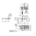 Ritmonio Tip Bateria wannowa podtynkowa z wylewką i słuchawką chrom PR38EC101CRL