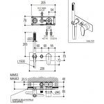 Ritmonio Tip Bateria wannowo-prysznicowa podtynkowa z słuchawką chrom PR38GG101CRL