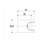 Ritmonio Uchwyt prysznicowy chrom E0BA0162CRL