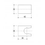Ritmonio Uchwyt prysznicowy chrom P0BA5061CRL