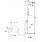 Ritmonio Zestaw natryskowy ścienny chrom E0BA0471ESTCRL