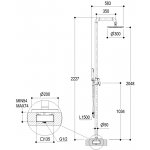Ritmonio Zestaw prysznicowy wolnostojący stal nierdzewna E0BA0470E