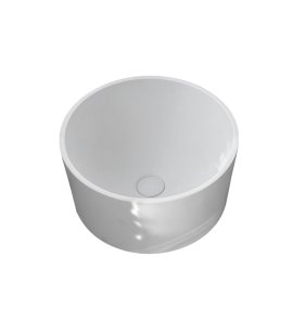 Round Umywalka stawiana na blat ∅40 cm biały mat GD1156TMW WYPRZEDAŻ EKSPOZYCJI!!