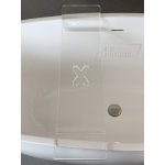  S! SiStool Półka gięta na wannę przeźroczysta 75 cm FR750GAC