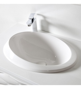 Sanitti Otto Umywalka wpuszczana w blat 52,5x20,4 cm biała OTTO-52-BP