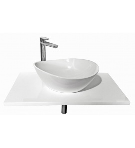 Sanitti Tre Umywalka stawiana na blat 47x38 cm Biała TRE-47-BP