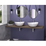 Sanitti Tre Umywalka stawiana na blat 47x38 cm Biała TRE-47-BP