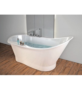 Sanitti Uno Wanna wolnostojąca 165x77 cm Biała 11010000