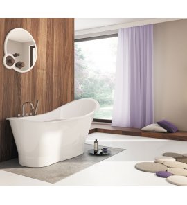 Sanitti UNO Wanna wolnostojąca 164,5x76,6 cm Biały połysk 11010000-BP