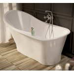 Sanitti UNO Wanna wolnostojąca 164,5x76,6 cm Biały połysk 11010000-BP