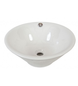   Cerchio Umywalka stawiana na blat okrągła Ø45 cm biała UN-005 W MAGAZYNIE!!